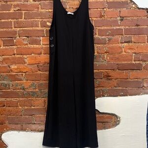 Tea N Rose Wide‎ Leg Black Jumpsuit Size Small